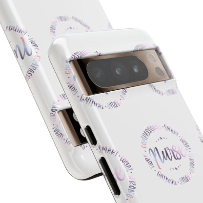 Google Pixel Tough Case - Nurse Circle  - White