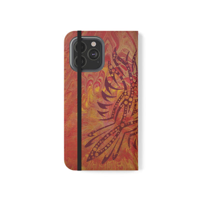 Faux Leather Wallet Phone Case - iPhone & Galaxy - I Rise From the Ashes