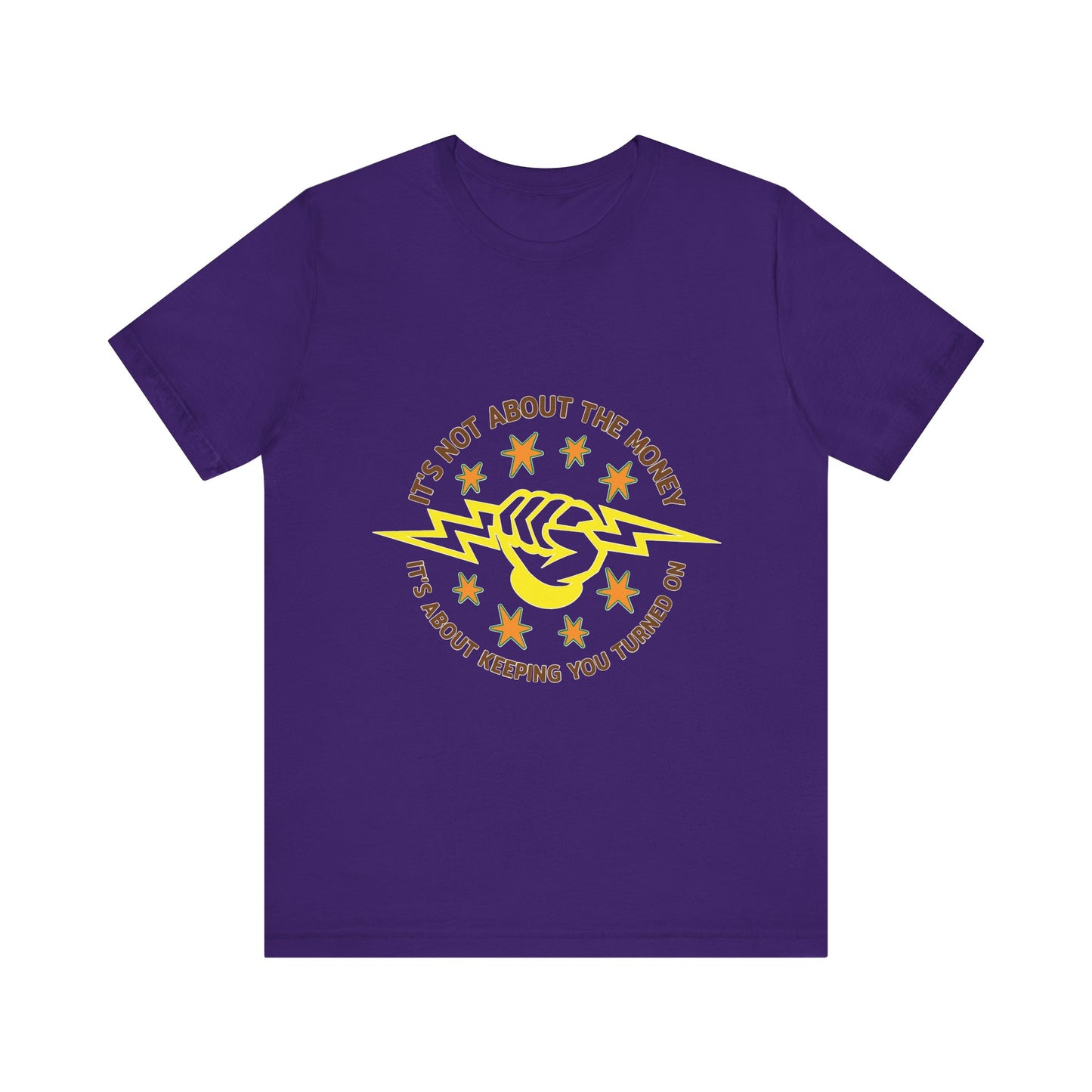 Lineman T-shirt - Its Not About The Money-color