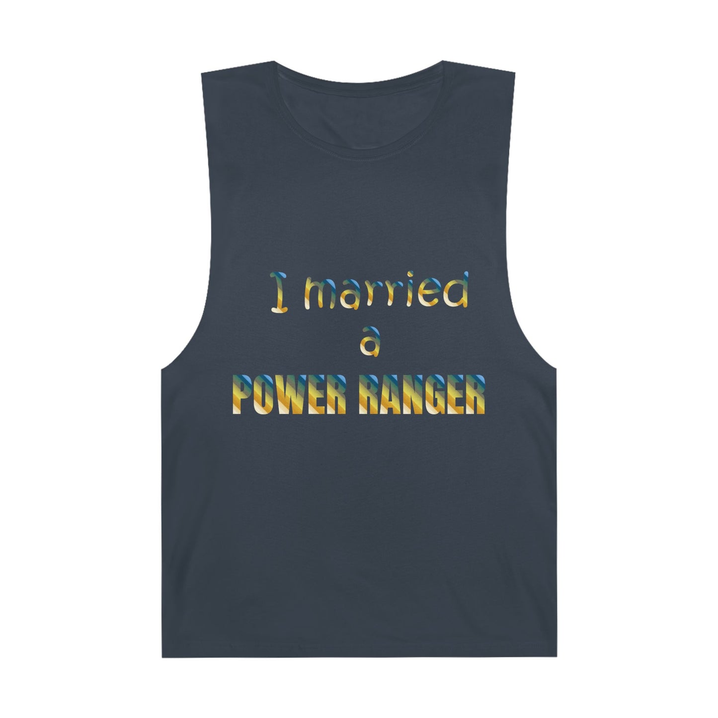 Lineman Tank - Married a Power Ranger colored chrome