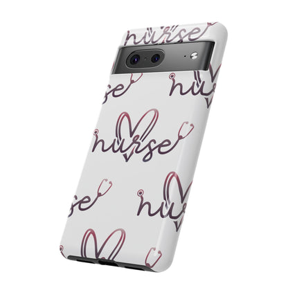 Google Pixel Tough Case - Nurse Stethoscope - White