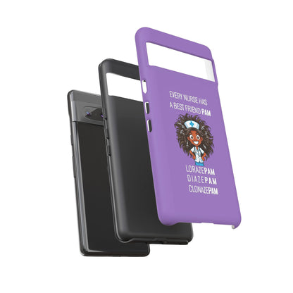 Nurse Google Pixel Tough Case - Every Nurse Has a Friend Named PAM Design (2) - Light Purple