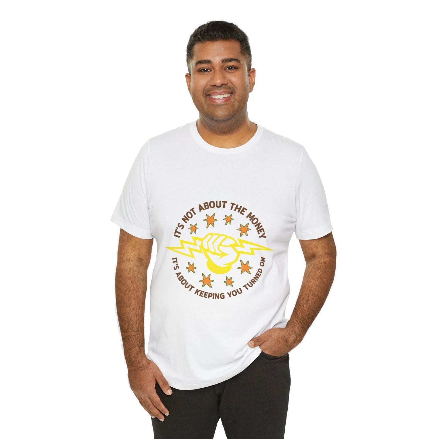 Lineman T-shirt - Its Not About The Money-color