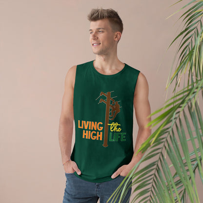 Lineman Tank - living the high life - color