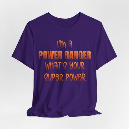 Lineman T-shirt - power ranger super power sky 24