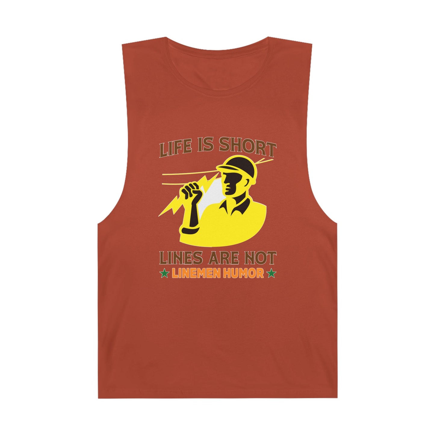 Lineman Tank - Life Is Short Lines Are Not-color