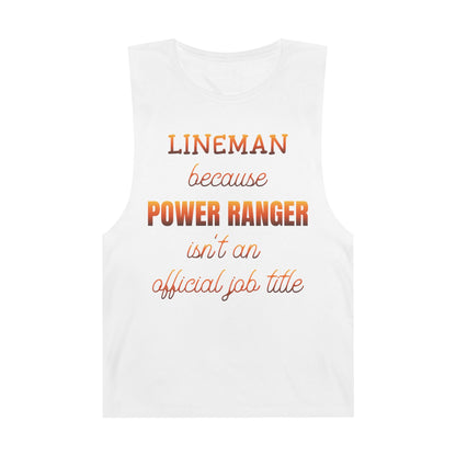 Lineman Tank - Power Ranger job title sky 24