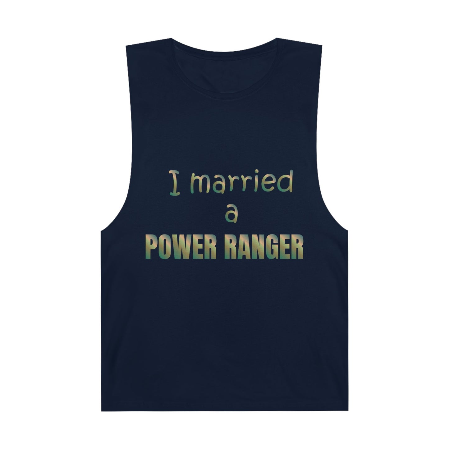 Lineman Tank - Married a Power Ranger copper patina