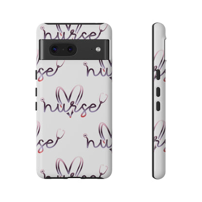 Google Pixel Tough Case - Nurse Stethoscope - White