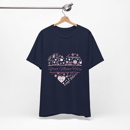Monogram Heart rose gold