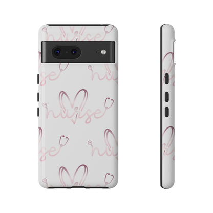 Google Pixel Tough Case - Nurse Stethoscope - White