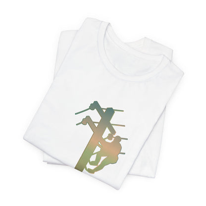 Lineman T-shirt - living the high life - copper patina