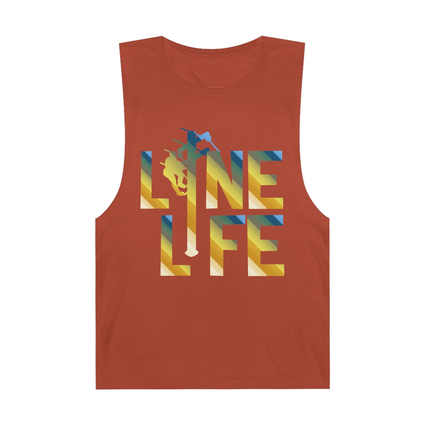 Lineman Tank - lineman-life colored chrome