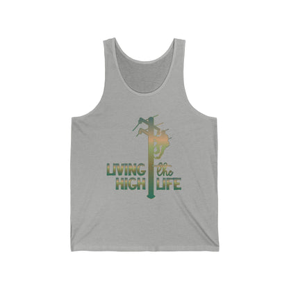 Lineman T-shirt - living the high life - copper patina
