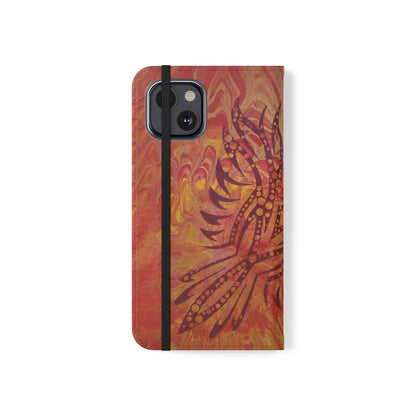 Faux Leather Wallet Phone Case - iPhone & Galaxy - I Rise From the Ashes