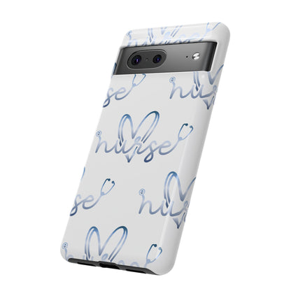 Google Pixel Tough Case - Nurse Stethoscope - White