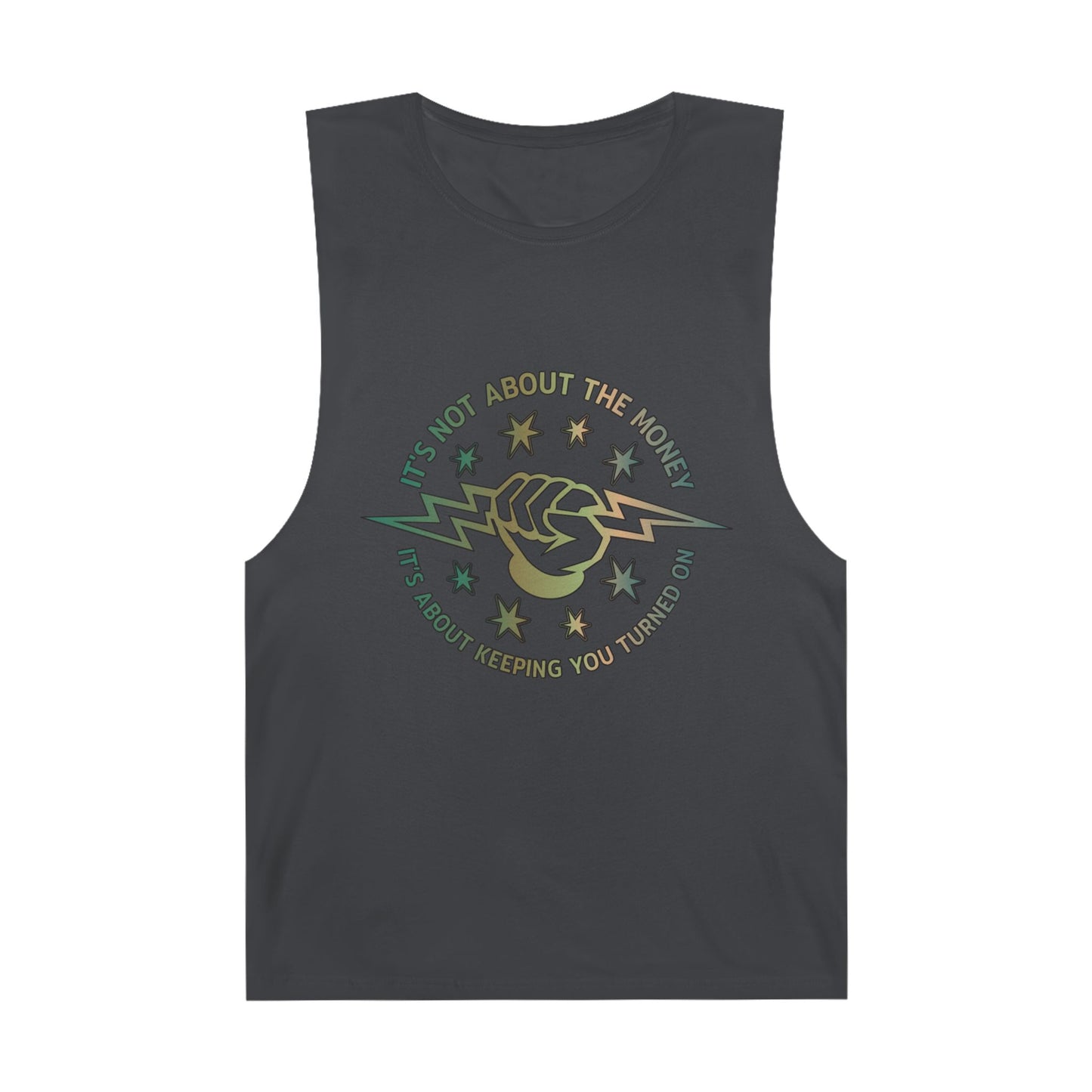 Lineman Tank - Its Not About The Money-copper patina