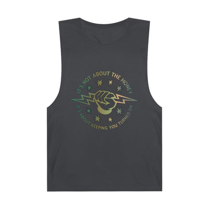 Lineman Tank - Its Not About The Money-copper patina