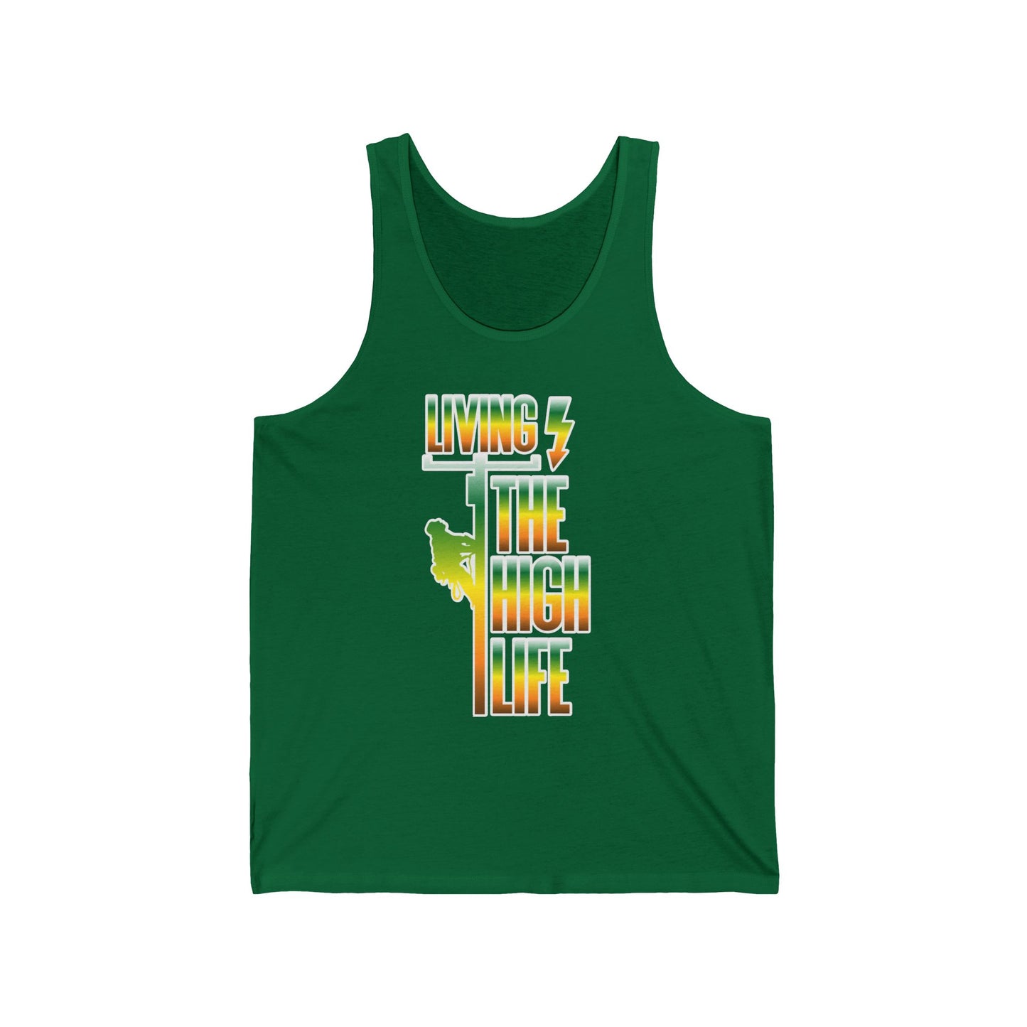 Lineman T-shirt - Living The High Life-gradient
