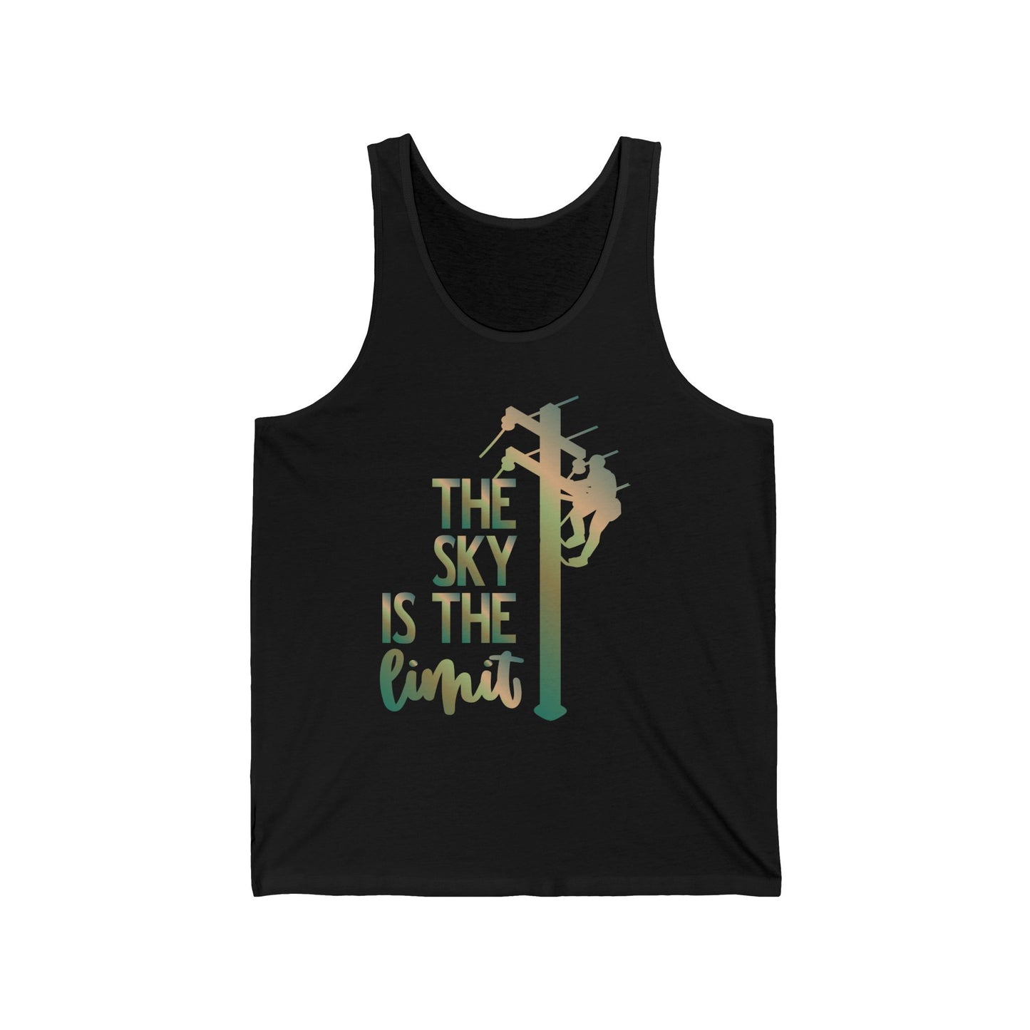 Lineman T-shirt - the-sky-is-the-limit-lineman copper patina