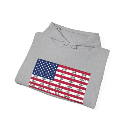 Gildan Phonetic Flag Hoodie