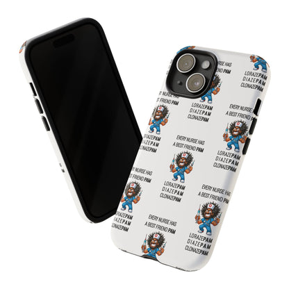 Nurse iPhone Tough Case - Every Nurse Has a Friend Named PAM Design (6) - White