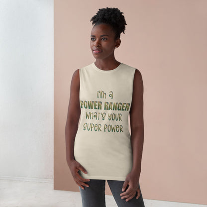 Lineman Tank - power ranger super power copper patina