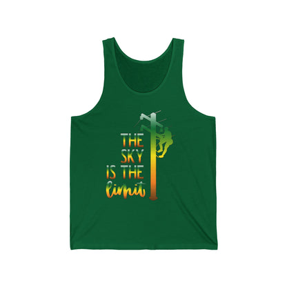 Lineman T-shirt - the-sky-is-the-limit-lineman gradient