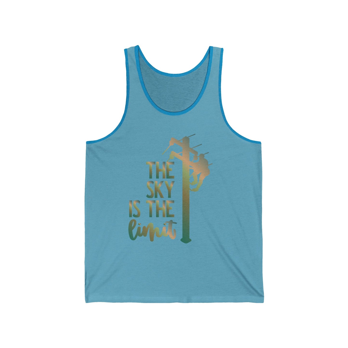 Lineman T-shirt - the-sky-is-the-limit-lineman copper patina