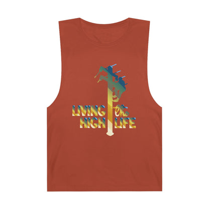 Lineman Tank - living the high life - colored chrome