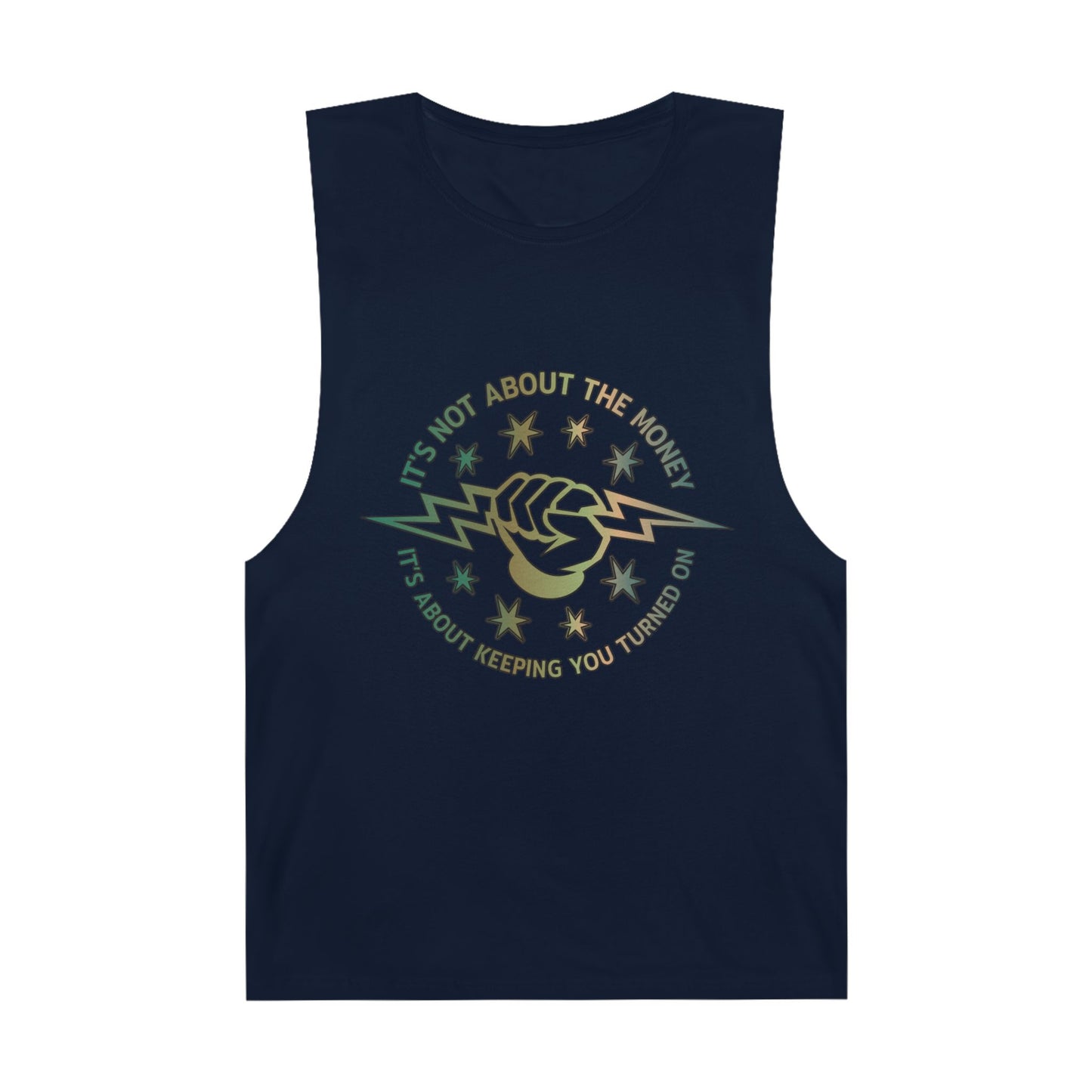 Lineman Tank - Its Not About The Money-copper patina
