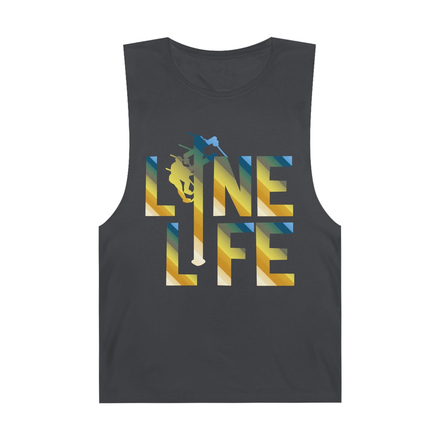 Lineman Tank - lineman-life colored chrome