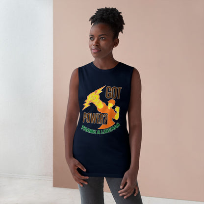 Lineman Tank - Got Power Thank A Lineman - color