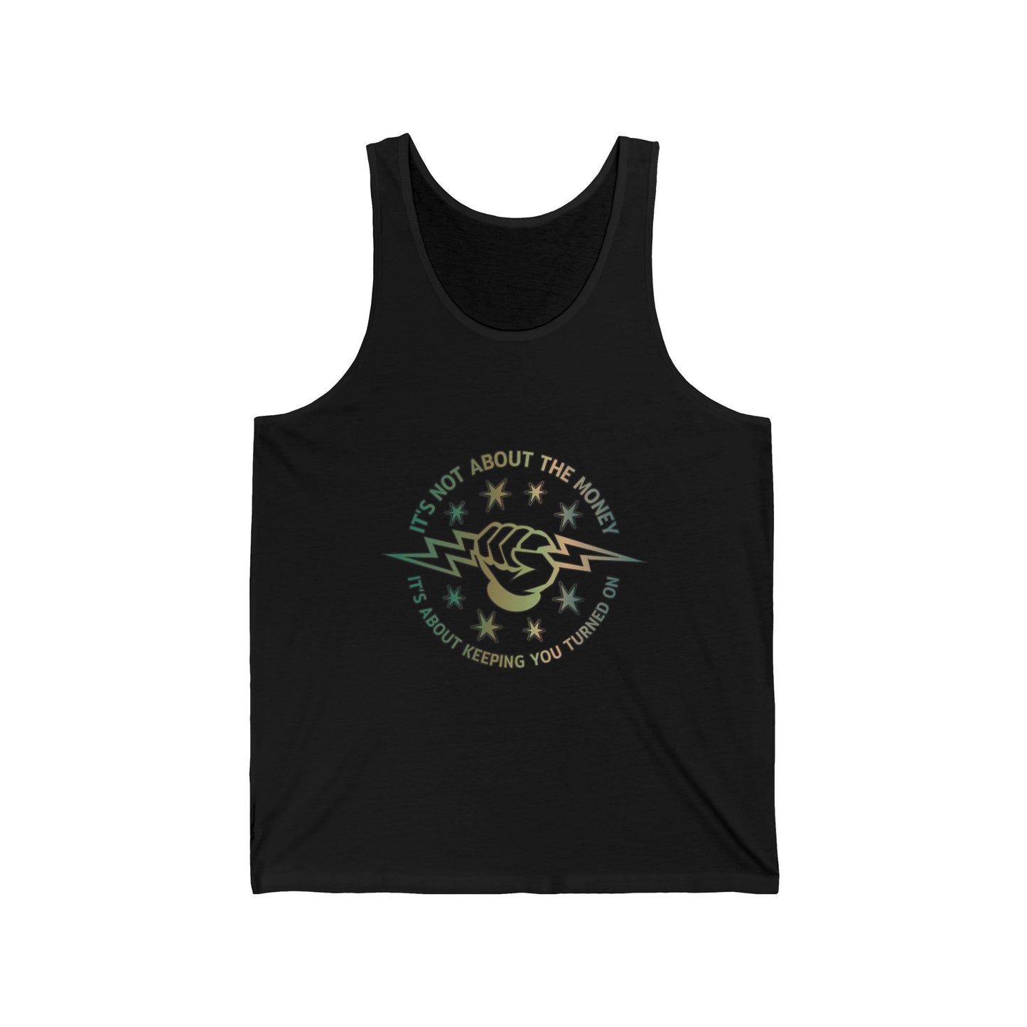 Lineman Tank - Its Not About The Money-copper patina