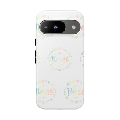 Google Pixel Tough Case - Nurse Circle  - White