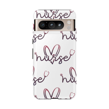Google Pixel Tough Case - Nurse Stethoscope - White