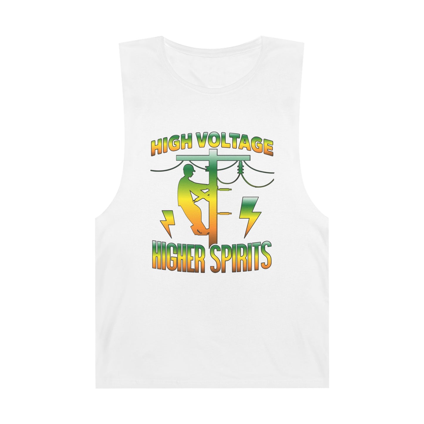 Lineman Tank - High Voltage Higher Spirits-gradient