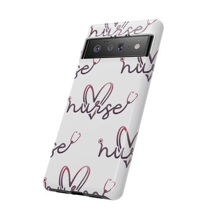 Google Pixel Tough Case - Nurse Stethoscope - White