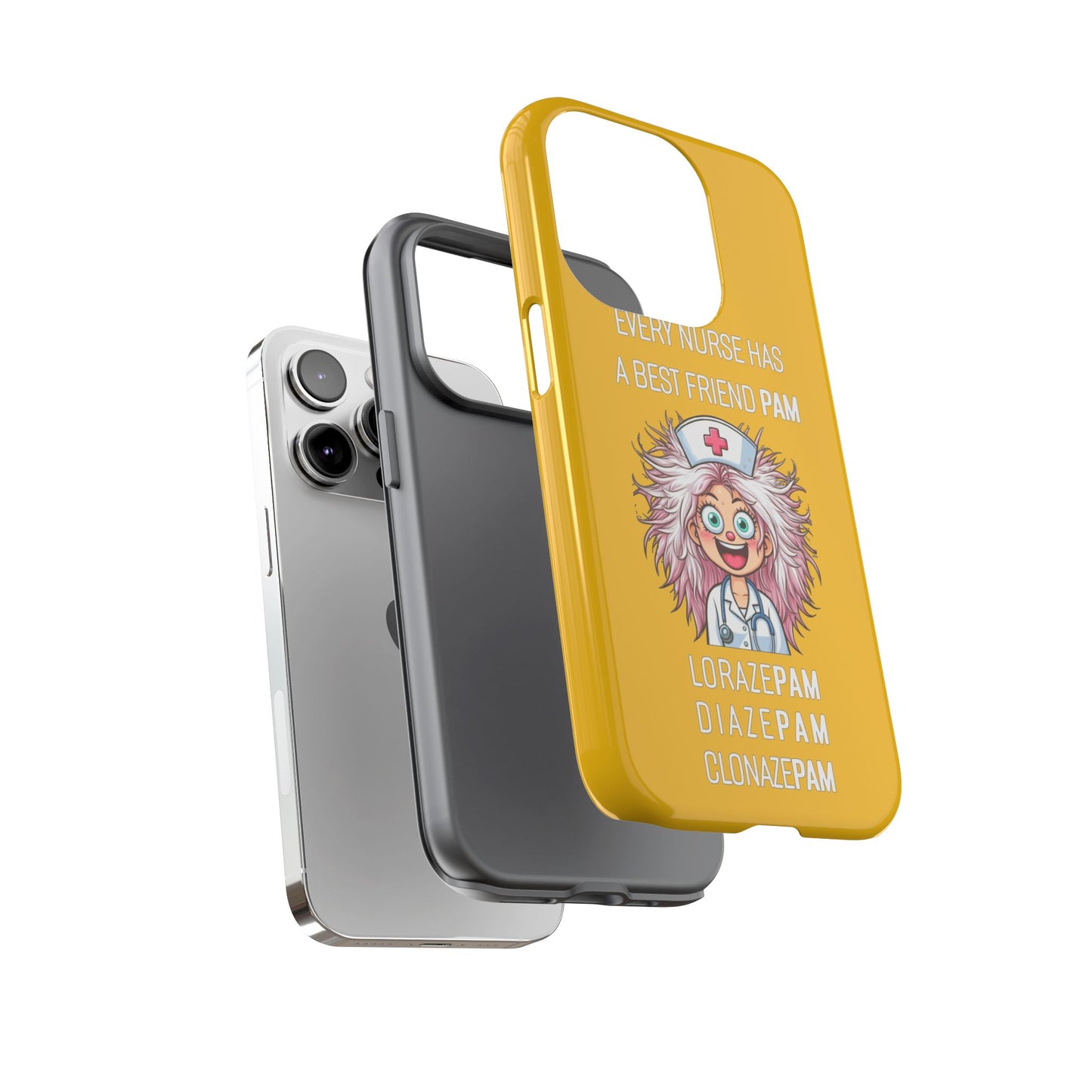 Nurse iPhone Tough Case - Every Nurse Has a Friend Named PAM Design (1) - Yellow