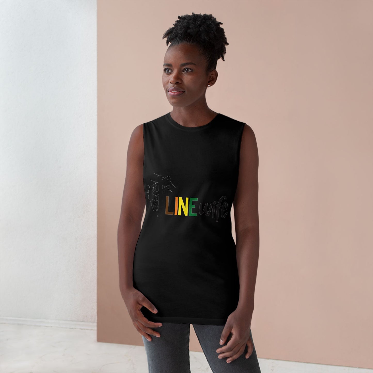Lineman Tank - lineman-wife color