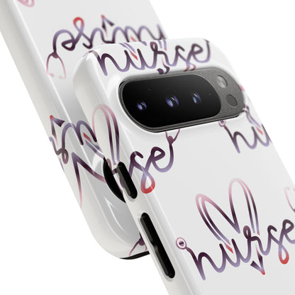 Google Pixel Tough Case - Nurse Stethoscope - White