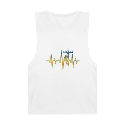 Lineman Tank- Lineman Heartbeat - colored chrome