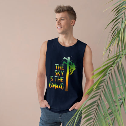 Lineman Tank - the-sky-is-the-limit-lineman gradient