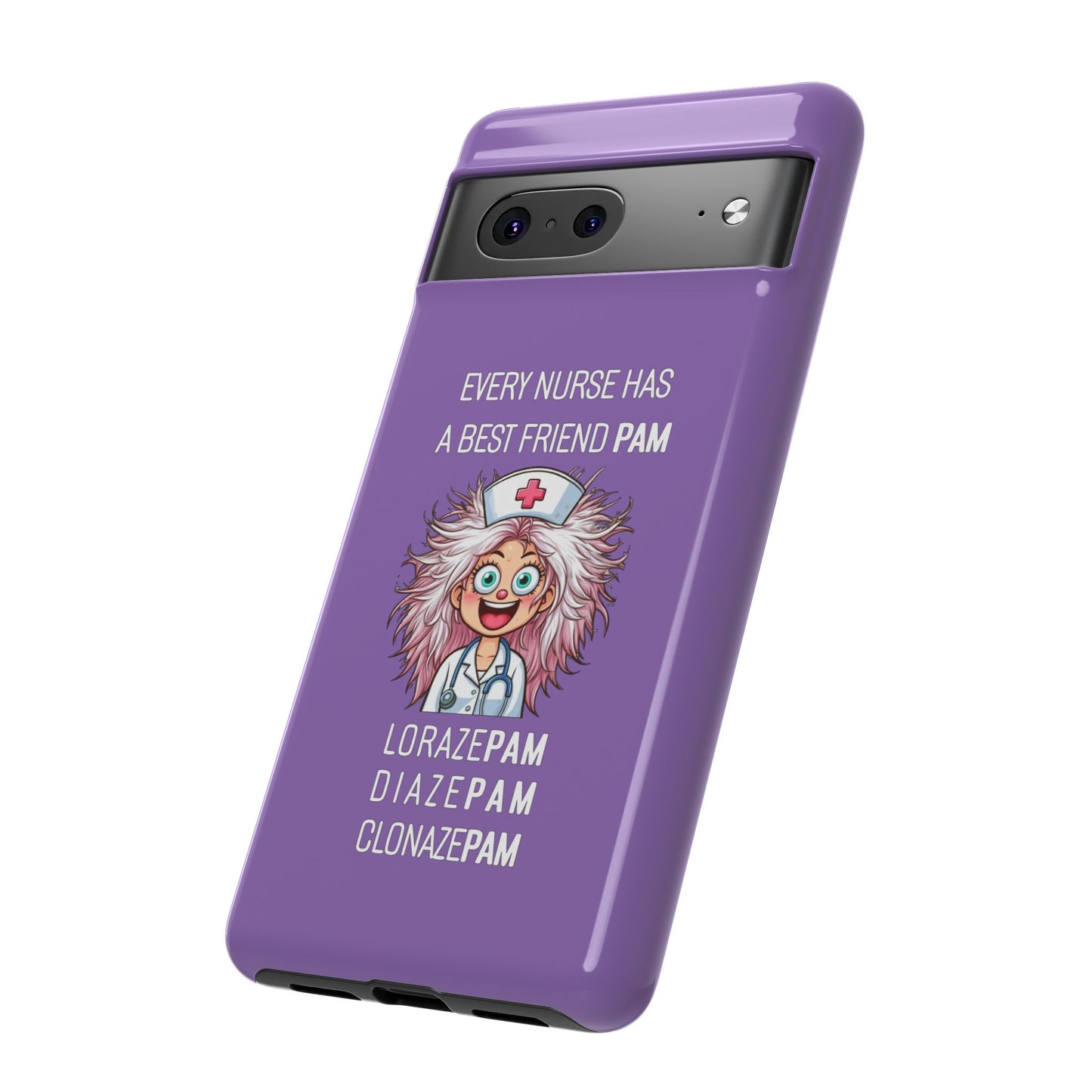 Nurse Google Pixel Tough Case - Every Nurse Has a Friend Named PAM Design (1) - Light Purple