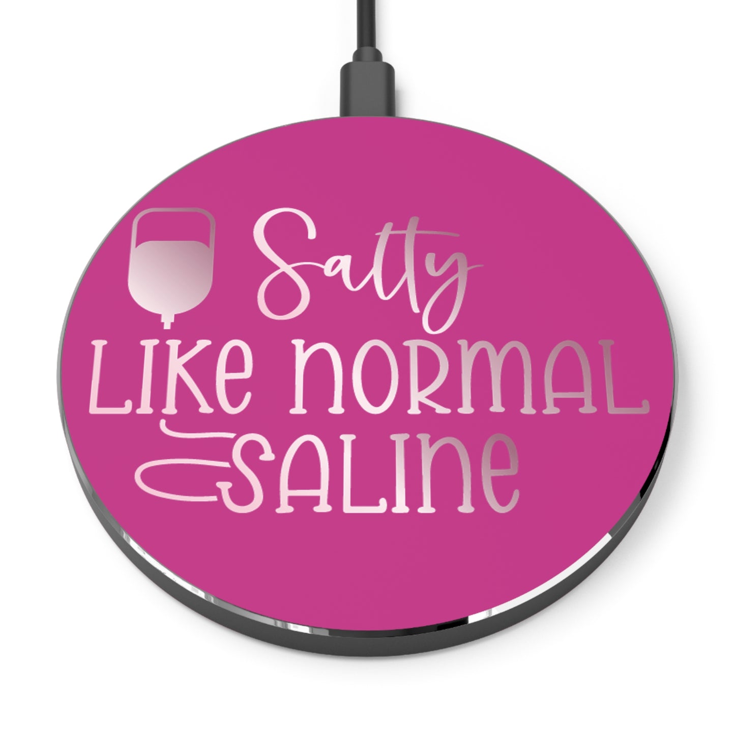Salty Saline Wireless Charger | Fast Charging Pad for Healthcare Professionals