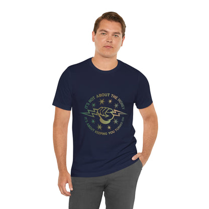 Lineman T-shirt - Its Not About The Money-copper patina