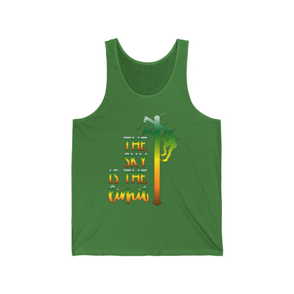Lineman T-shirt - the-sky-is-the-limit-lineman gradient