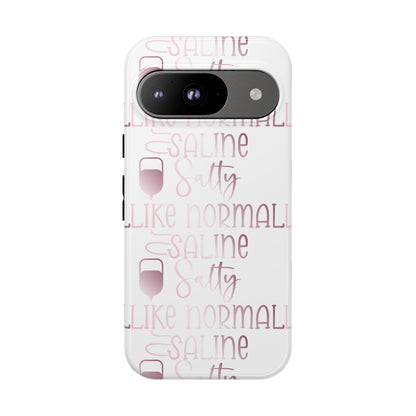 Google Pixel Tough Case - Salty Saline Like Normal Saline - White