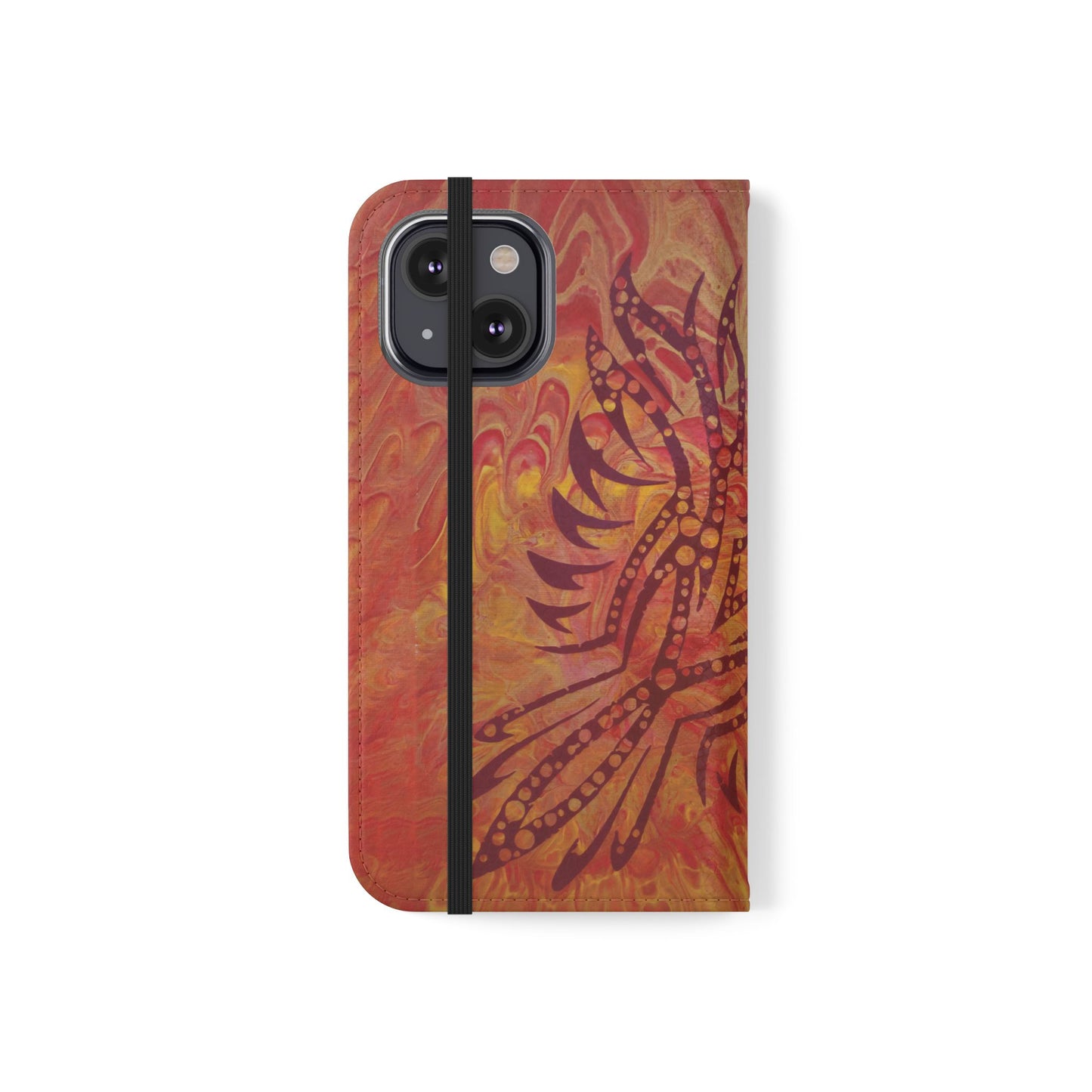 Faux Leather Wallet Phone Case - iPhone & Galaxy - I Rise From the Ashes