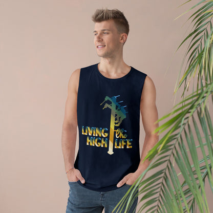 Lineman Tank - living the high life - colored chrome